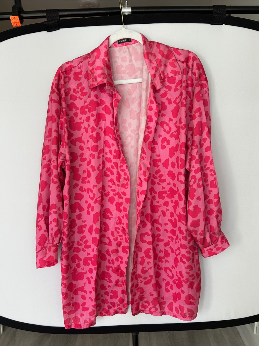 Pink Leopard Print Blazer Jacket